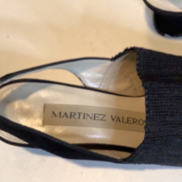 Martinez Valero Woven Black Slingback Size 7 - Picture 4 of 11